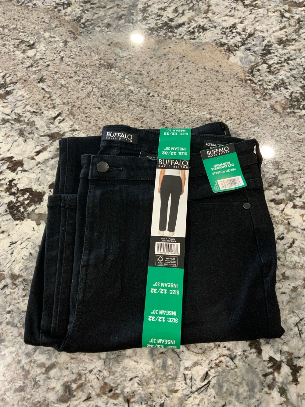 Buffalo David Bitton women’s Black Straight Stretch Jeans